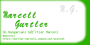 marcell gurtler business card